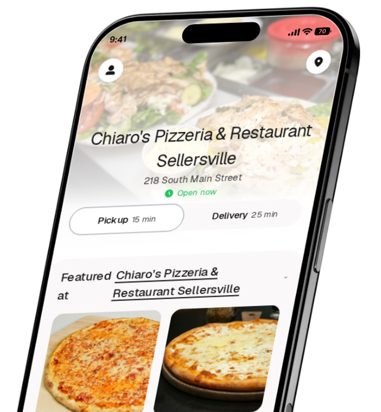 Chiaro's Pizzeria & Restaurant Sellersville app preview