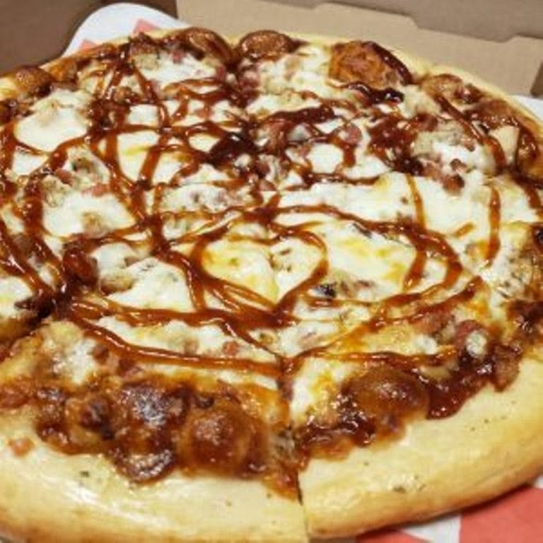 BBQ Chicken Steak Pizza.